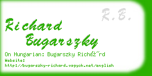 richard bugarszky business card